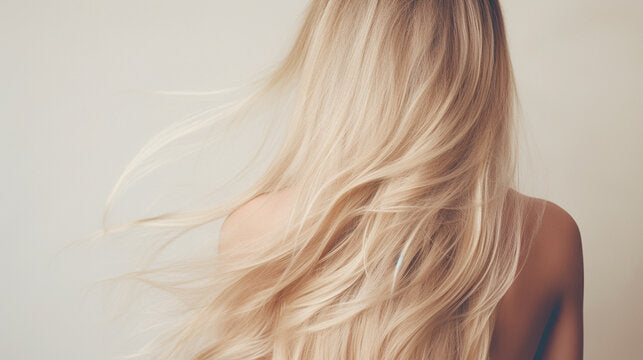 long healthy blonde hair